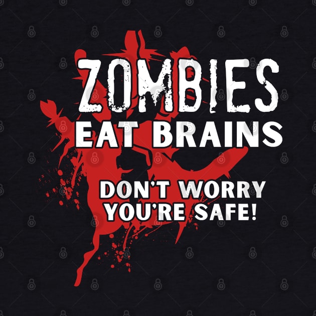 Zombie Eat Brains Halloween by JDaneStore